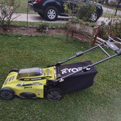 RYOBI 40V Brushless 20 in. Cordless Battery Walk Behind Push Lawn Mower with 6.0 Ah Battery and Charger

