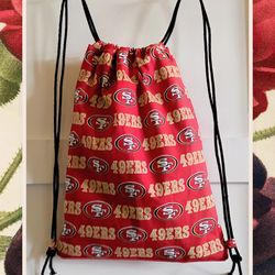 Handmade Drawstring Backpack