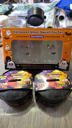 Halloween Squish-Toy Set + 2 Blind Boxes