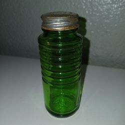 Vintage Green Depression Glass Shaker