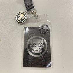 Black Panther lanyard badge holder