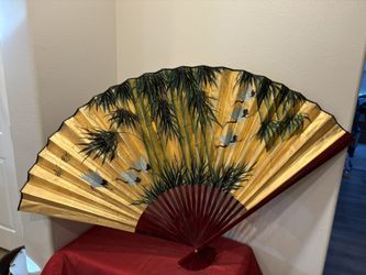 Set of 2 Japanese Decorative Wall Fans - Home Decor Decorative accents - Simi Valley