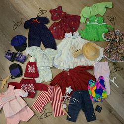 Lot Of Doll Clothes That Fits 18 In.  American Girl Dolls 