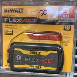 Dewalt New Battery 9ah Flex Volt 60v-20v