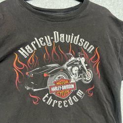 Harley-Davidson World Oklahoma City T-Shirt Mens Large Black Route 66 streetwear