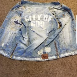 AKOO jean Vest Size L