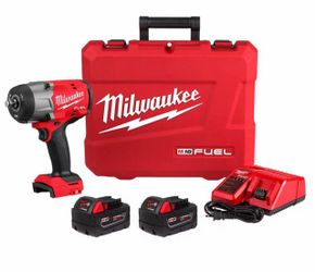 Milwaukee M18 FUEL 18V Lithium-Ion Brushless Cordless High-Torque 1/2 in. Impact Wrench w/Friction Ring Kit