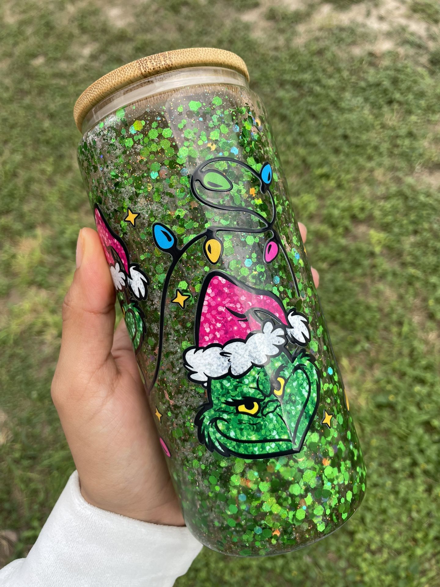 Mr. Grinch Snow Globe Tumbler
