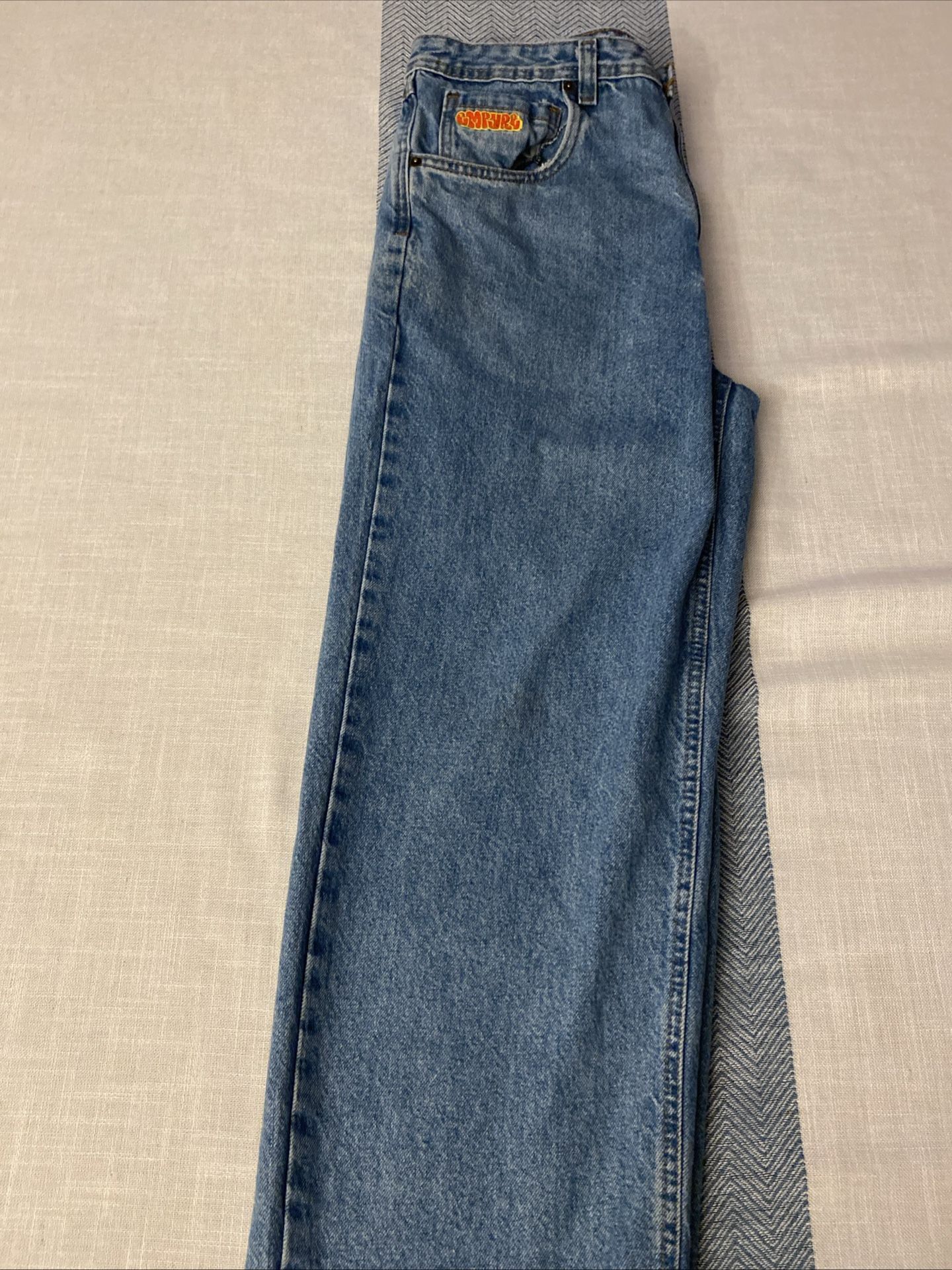 Empyre Light Wash Denim Relaxed Loose Fit Skate Pants 