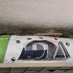 Cabin tent with Attached Screen Room