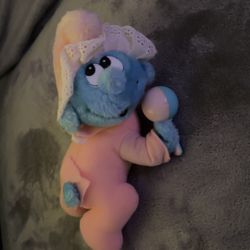 Baby Smurf Plush 1983 Applause Wallace & Berrie Co. Vintage