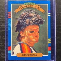 1990 Donruss Diamond Kings Craig Biggio Baseball Card #2