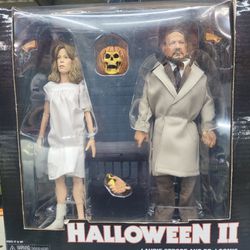 NECA HALLOWEEN 2 BOX SET LAURIE STRODE AND DR. LOOMIS