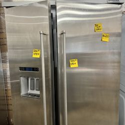 KItchenAid. Built—In—Side By Side Refrigerator 48”