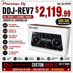 Pioneer DJ REV7 Motorized Decks Turntable Controller Serato 2 Channel Battle Mixer DDJ-REV7 🚨 Payment Options Available 🚨 No Credit Needed 🚨
