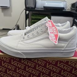 Vans Old Skool | White | Men 6 Woman 7.5 | New