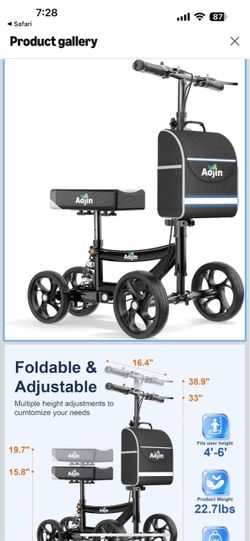 Knee scooter