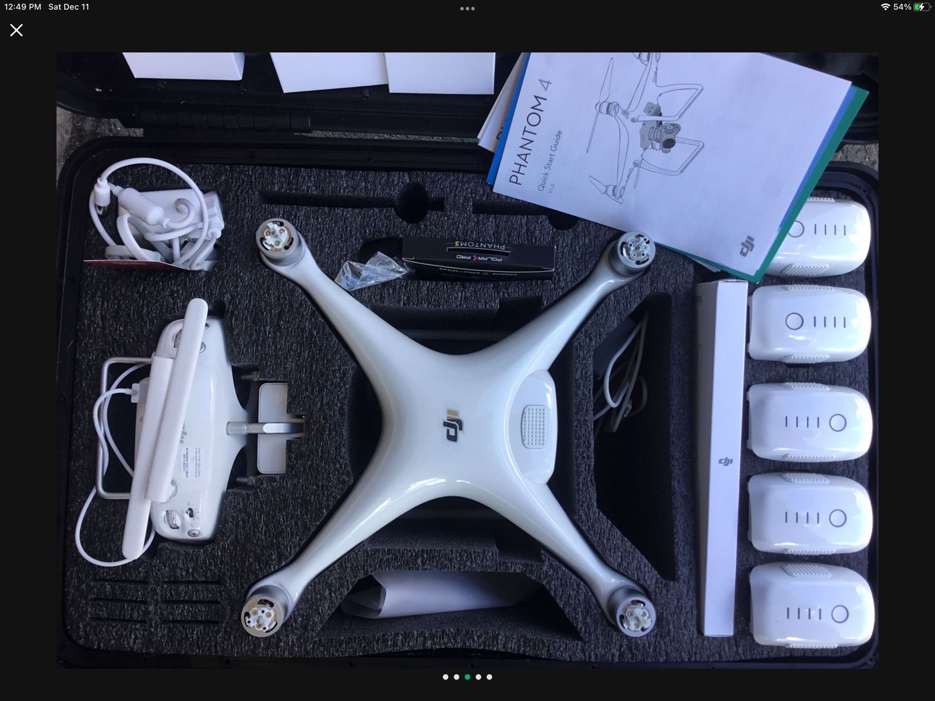  DJI Phantom 4 DRONE Professional Quadcopter with Camera and 3-Axis Gimbal - White $700 Cash Only