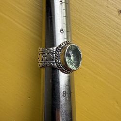 SARDA luxury jewelry Sterling silver and Prasiolite (161)09