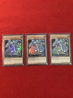 YuGiOh Blue Eyes White Dragon (x3)
