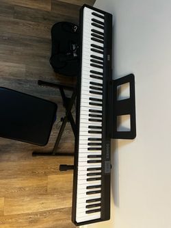 Donner DEP-1 88 Key Digital Piano Full Bundle | Stand, Sustain Pedal, Bench | Moving Sale
