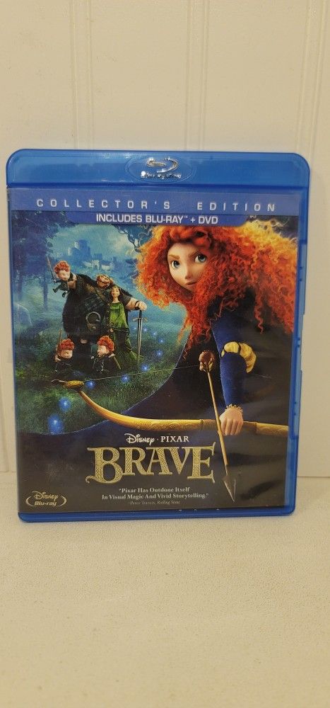$5 DISNEY BLU RAY MOVIE. BRAVE. BLU RAY ONLY. NO DIGITAL. $5 OR TRADE FOR A MOVIE TITLE I DO NOT ALREADY OWN.