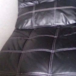 Black Leather Lounge Recliner 