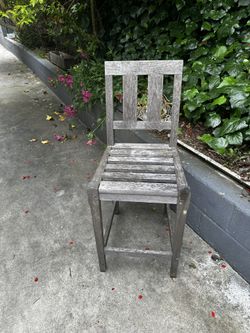 Patio Wood Bar Chair