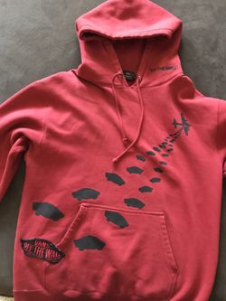 Red Vans off the wall hoodie **size Large**