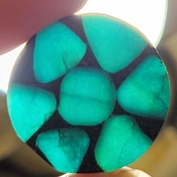 Natural 22.90 Ct Colombian Green Trapiche Emerald Round Shape Loose Gemstone