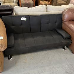 Black Futon Couch (in Store) 