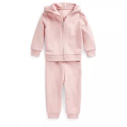 Baby girl Ralph Lauren Fleece Hoodie & Pants Set