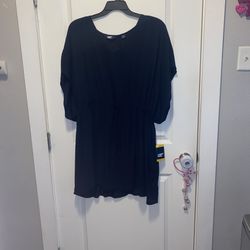 Lands' End V-neck lightweight rayon swim cover-up size M/L must pick up 