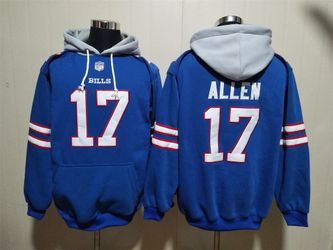Buffalo Bills Josh Allen #17 NFL/HOCKEY STITCHED HOODIE