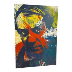 Original Monumental Pop Art Portrait - “Red Picasso