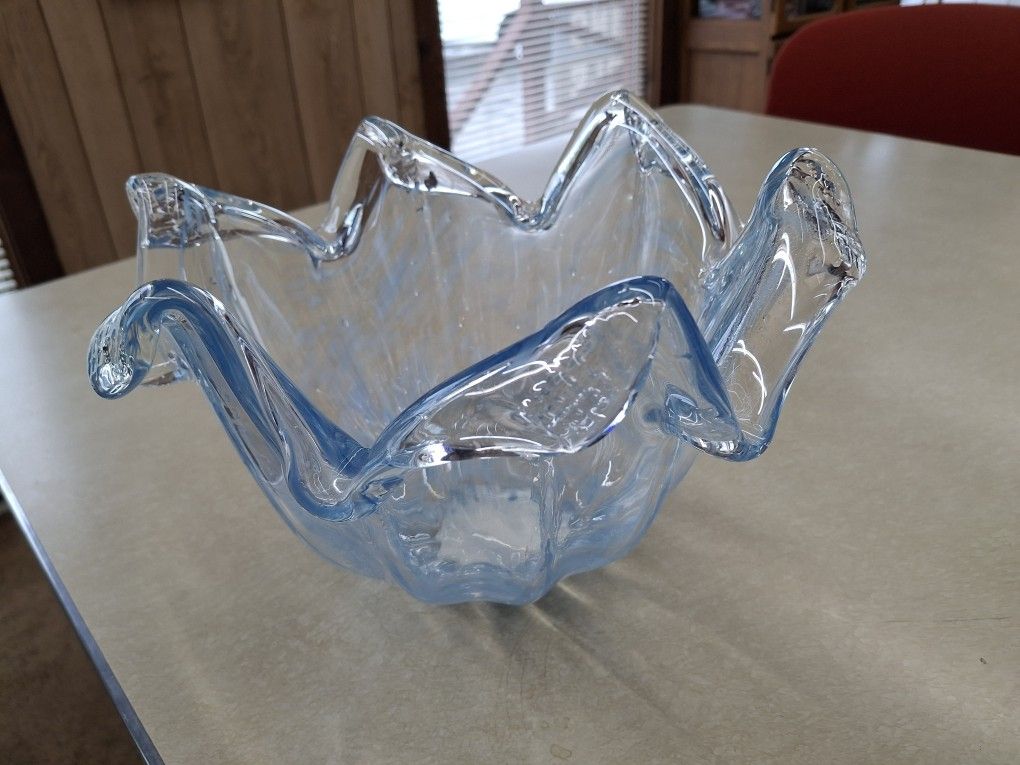ABSOLUTELY Gorgeous Looking Vintage  MOONLIGHT  BLUE  ART WORK  BY MURANO