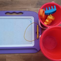 Magnetic Drawing Board And Sand Toys
