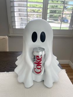 Ghost with Diet Coke Can Decor -New 2026 - 12” Tall