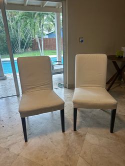 Two dining chairs