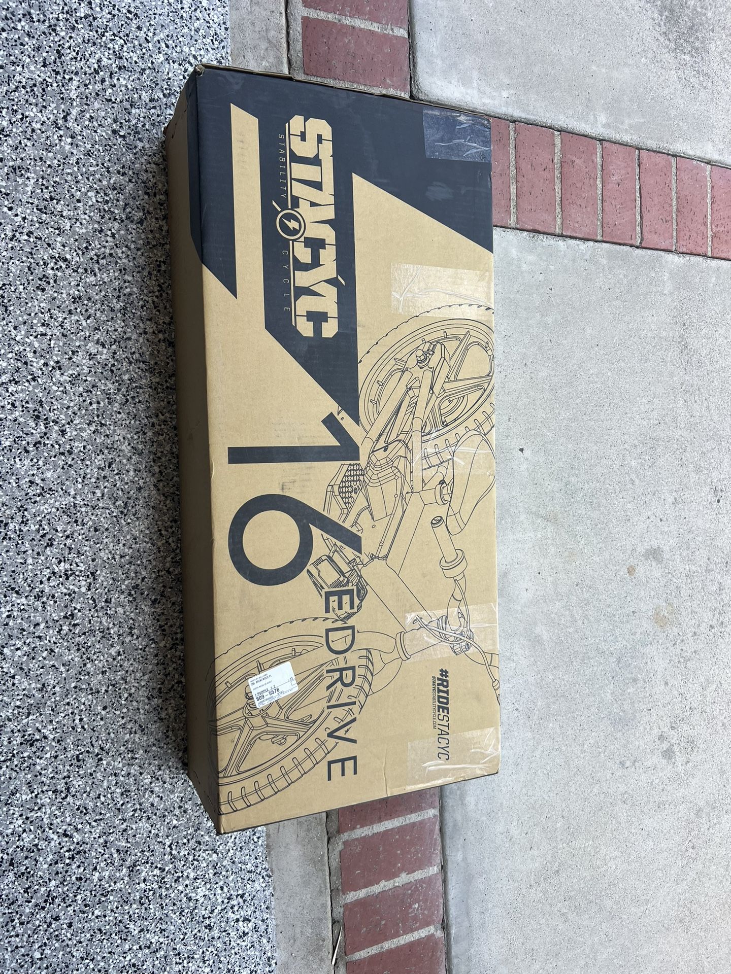 New In Box Stacyc 16 Inch Gas Gas Framed Bike