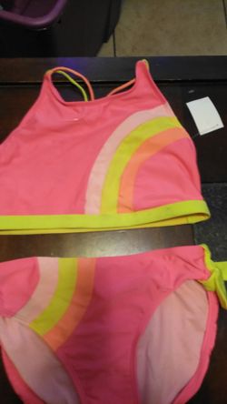 Two pieces bathing suit new size xL 14/16