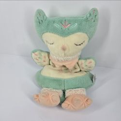 Mary Meyer Fairyland Owl Lovey Baby Plush Security Blanket 12" Green Teal Soft