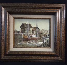 Vintage Original Oil Painting By A. Sariano