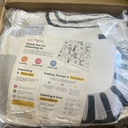 Baby Mat for Floor, 50" x 50" Playpen Mat, Thick Soft Foam Padding Baby Play Mat, Portable Quilted playmat - Washable Baby Floor Play mat, Non-Slip Pl