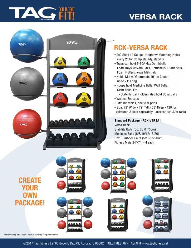 TAG Fitness Versatile Rack (Rack Only)*** $90 Today Only***    Medicine Ball And Mats Included 