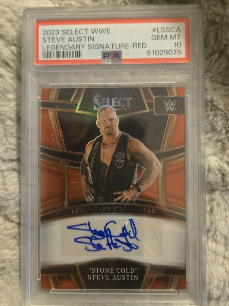 WWE Stone Cold Steve Austin Auto PSA 10.