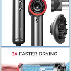 Hair Dyer With Attachment 