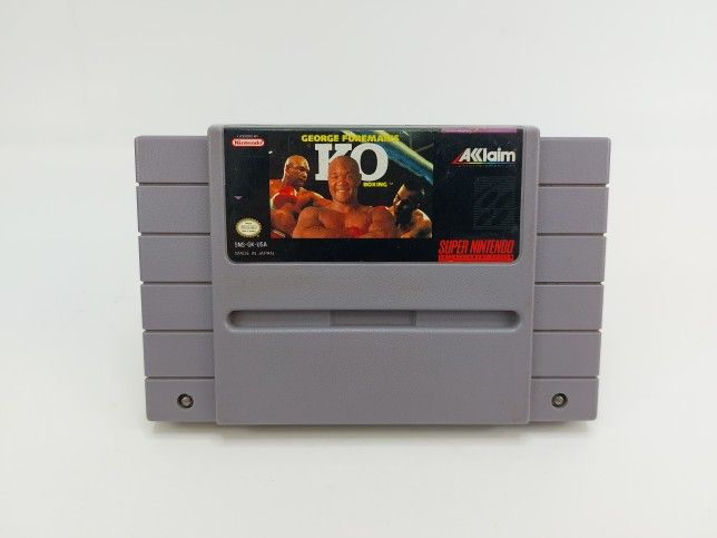 George Foreman's KO Boxing (Super Nintendo, 1993) SNES Authentic Tested