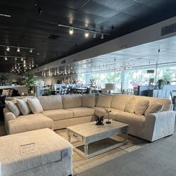 Ivory 4PC Chaise Sectional Couch