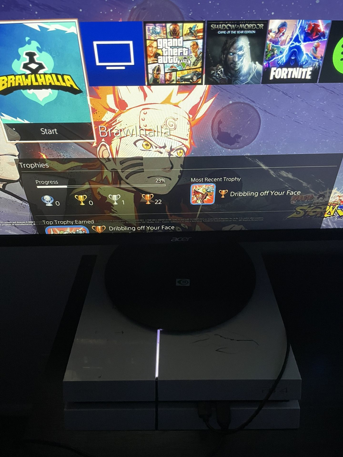 Ps4 & Acer Monitor